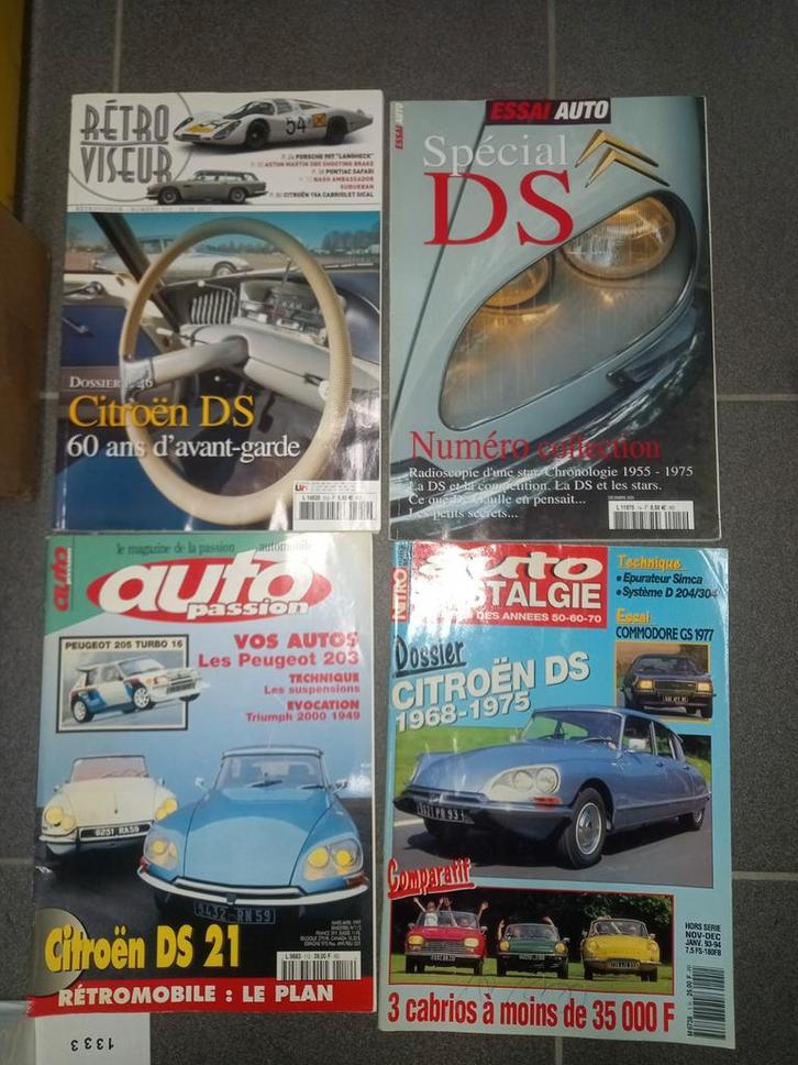 Lot Citroën DS ID Magazines verzamelobjecten, Boeken, Auto's | Folders en Tijdschriften, Gelezen, Citroën, Ophalen of Verzenden