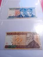 Mooie bankbiljetten Litouwen van 10 en 50 litu., Enlèvement ou Envoi