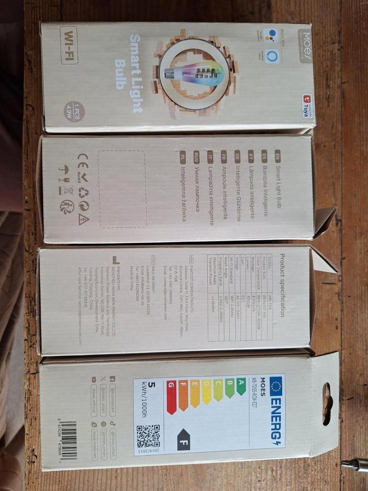 4 Lampen Smart, Huis en Inrichting, Lampen | Losse lampen, Nieuw, Ophalen of Verzenden
