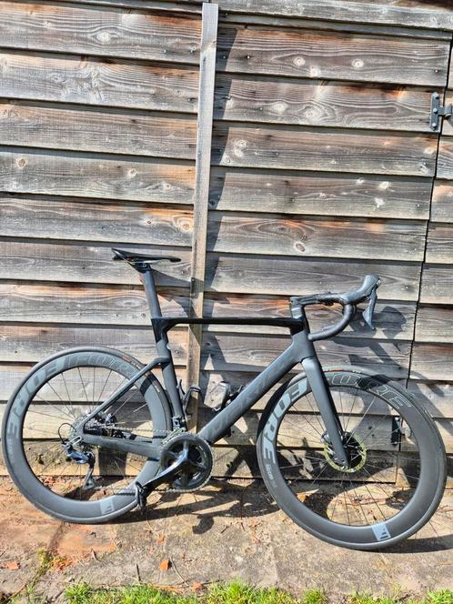 Merida reacto 5000 met extra, Fietsen en Brommers, Fietsen | Racefietsen, Zo goed als nieuw, Carbon, 57 tot 61 cm, Ophalen