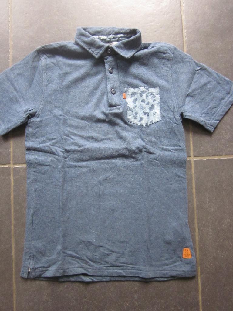 blauw T-shirt met een zakje vooraan met cactussen-fietsen, Kinderen en Baby's, Kinderkleding | Maat 146, Gebruikt, Jongen, Shirt of Longsleeve