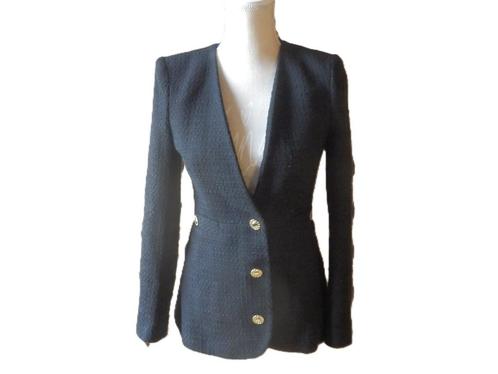 (100) - veste femme t.XS noir  - zara -, Kleding | Dames, Jassen | Zomer, Zo goed als nieuw, Maat 34 (XS) of kleiner, Zwart, Ophalen of Verzenden