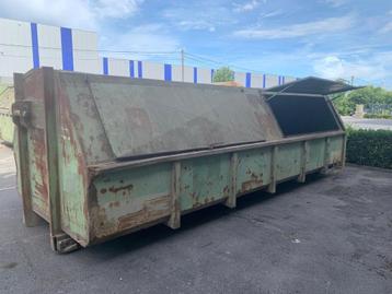 Gesloten container 20M3 portaal en haakarm beschikbaar voor biedingen