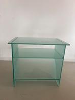 Glazen bijzettafel, Gebruikt, 55 tot 75 cm, Glas, Ophalen