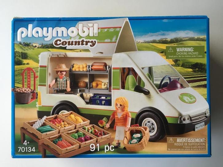 Playmobil Country Marktkraamwagen, Kinderen en Baby's, Speelgoed | Playmobil, Zo goed als nieuw, Complete set, Ophalen