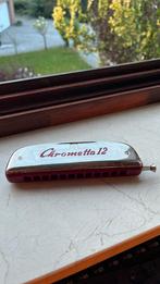 Harmonica Chrometta 12 M•Hornet, Muziek en Instrumenten, Blaasinstrumenten | Mondharmonica's, Zo goed als nieuw