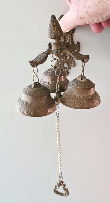 vintage windgong - deurbel - massief messing - lees info aub beschikbaar voor biedingen