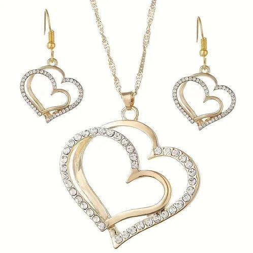 Set met verweven hartjes „Amora”, Handtassen en Accessoires, Kettingen, Nieuw, Ophalen of Verzenden