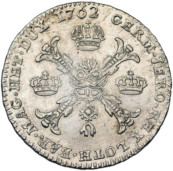Brabant Couronne François I 1762 slagplaats Brussel, Postzegels en Munten, Munten | België, Losse munt, Zilver, Zilver, Ophalen of Verzenden