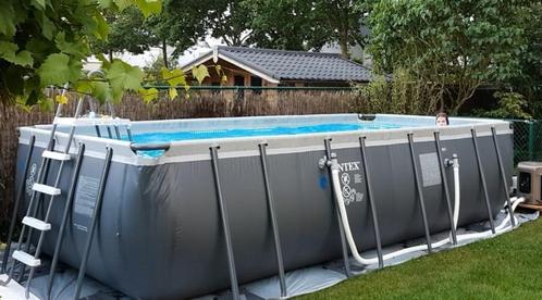 zwembad 5m49x2m74x1m32 (zandfilter,warmtepomp,reiniger,produ, Tuin en Terras, Zwembaden, Gebruikt, Opzetzwembad, 120 cm of meer
