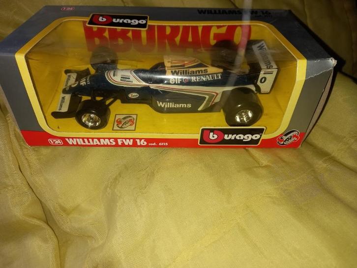 Williams FW 16, Hobby en Vrije tijd, Modelauto's | 1:24, Nieuw, Auto, Burago, Ophalen of Verzenden