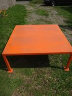 Werktafel van metaal en dekzeil, Ophalen, Gebruikt, 120 tot 170 cm