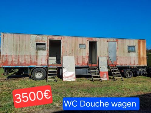 Remorque de douche et toilettes Werfkeet, construction d'une, Caravanes & Camping, Caravanes Accessoires, Comme neuf, Enlèvement ou Envoi