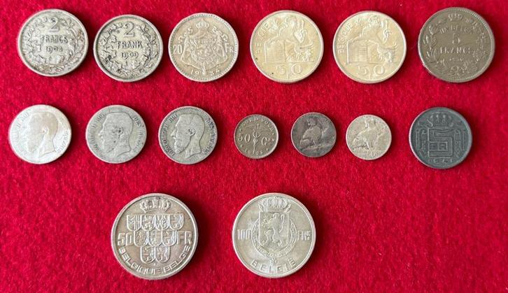 Oude Belgische munten., Antiek en Kunst, Antiek | Zilver en Goud, Zilver, Ophalen of Verzenden