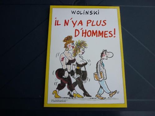 BD - Il n'y a plus d'hommes ! - Wolinski - Flammarion 1ed, Boeken, Stripverhalen, Gelezen, Eén stripboek, Ophalen of Verzenden
