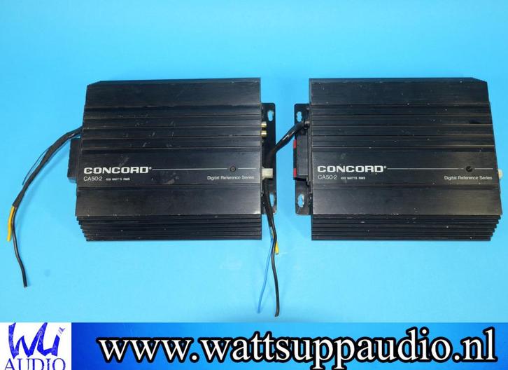 Concord CA50-2 2 kanaals / mono versterker / set van 2, Auto diversen, Autospeakers, Gebruikt, Ophalen of Verzenden