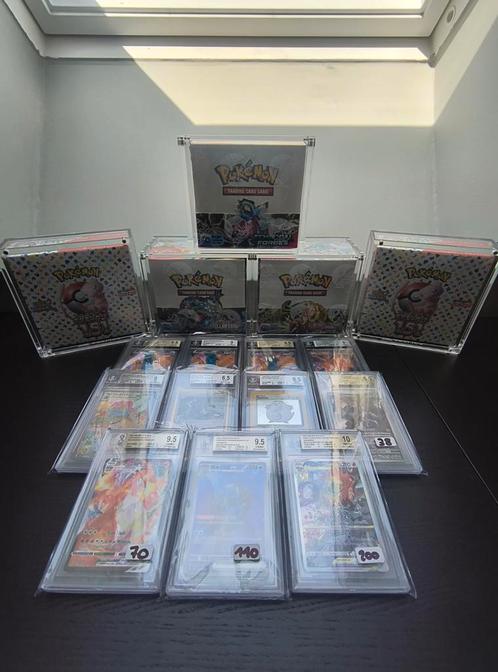 Pokémon Sealed boosterboxes + Graded kaarten BGS, Hobby en Vrije tijd, Verzamelkaartspellen | Pokémon, Zo goed als nieuw, Meerdere kaarten