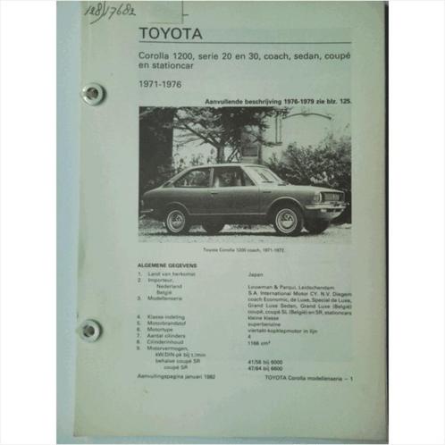 Toyota Corolla Vraagbaak losbladig 1971-1976 #1 Nederlands, Livres, Autos | Livres, Utilisé, Toyota, Enlèvement ou Envoi