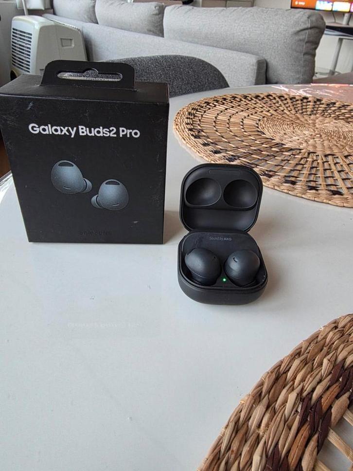 Samsung Galaxy Buds 2 Pro - Met Opladerkabel & Doos, Fietsen en Brommers, Fietsaccessoires | Fietsmanden, Gebruikt, Ophalen