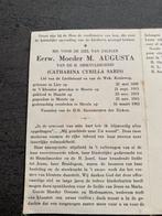 Eerwaarde moeder m augusta van de h drievuldigheid 1962, Verzamelen, Bidprentjes en Rouwkaarten, Verzenden, Bidprentje