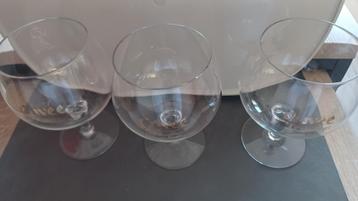 set van 3 ballonglazen Cuvee de l'Hermitage Grand Cru beschikbaar voor biedingen