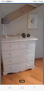 Commode Pin Massif Blanc, Enlèvement, Comme neuf, Pin