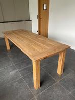 Teak houten tafel 220cm, Antiquités & Art, Antiquités | Meubles | Tables, Enlèvement