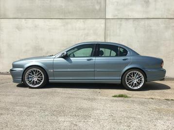 Jaguar x-type 2.5 benzine automaat, Cuir, 4 portes, Noir, 6 cylindres