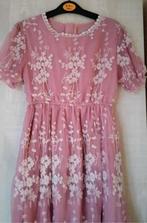 roze lange jurk Shein / feestjurk maat 140, Meisje, Shein, Ophalen of Verzenden, Zo goed als nieuw