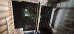Massieve eiken buffetkast / dressoir met glasramen, Ophalen