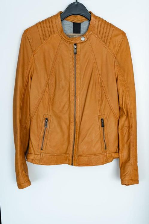 Vest in leder, merk Oakwood,  NIEUW, maat S, Kleding | Dames, Jasjes, Kostuums en Pakken, Nieuw, Jasje, Maat 36 (S), Oranje, Verzenden