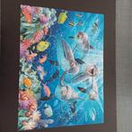 Ravensburger puzzel 500 stuks dolfijnen, Ophalen, 500 t/m 1500 stukjes, Zo goed als nieuw, Legpuzzel