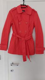 Nieuwe oranje-rode (koraal) trenchcoat Terre Bleue, Nieuw, Oranje, Maat 34 (XS) of kleiner, "" TERRE BLEUE ""