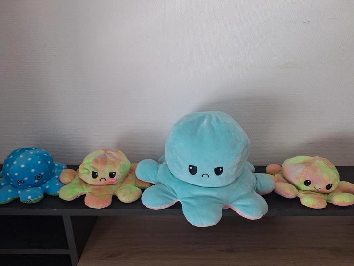 Octopus knuffel (prijs voor 4), Kinderen en Baby's, Speelgoed | Knuffels en Pluche, Zo goed als nieuw, Ophalen of Verzenden