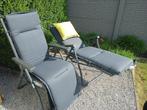 Tuinstoelen type relaxzetels met kussens - Nieuw - 2 stuks, Tuin en Terras, Ophalen, Nieuw, Metaal, Verstelbaar
