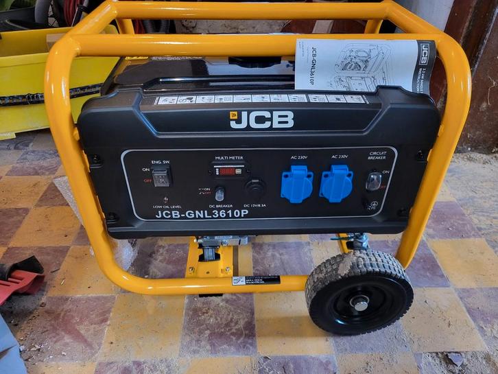 Stroomgenerator jcb tools nieuw, Doe-het-zelf en Bouw, Aggregaten, Nieuw, Benzine, 5 tot 10 kVA, Ophalen