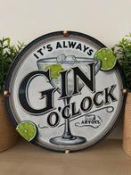 Metalen reclamebord Gin & Tonic, Ophalen of Verzenden, Zo goed als nieuw, Reclamebord