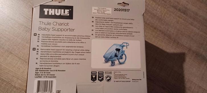 Thule Chariot Baby Supporter, Vélos & Vélomoteurs, Accessoires vélo | Remorques, Comme neuf, Enlèvement