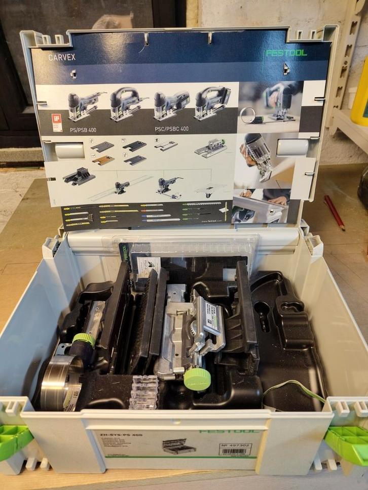 Festool  ZH-SYS-PS 400 set (voor decoupeerzaag), Doe-het-zelf en Bouw, Gereedschap | Zaagmachines, Nieuw, Decoupeerzaag, Ophalen of Verzenden
