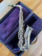 Altsaxofoon (old timer), Muziek en Instrumenten, Blaasinstrumenten | Saxofoons, Ophalen, Gebruikt, Alt, Met koffer