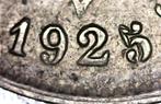 Variété 10 cts 1925 NL Belgique double date (5 cassé), Envoi, Monnaie en vrac, Métal