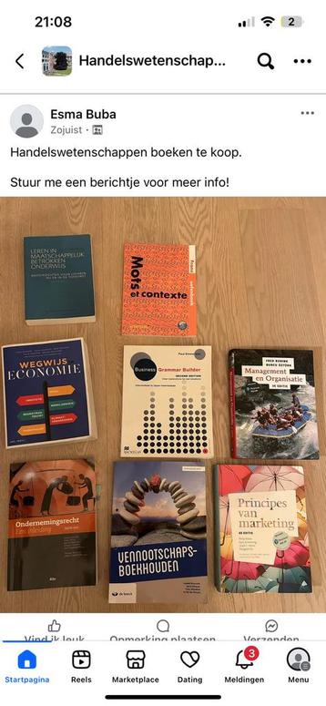 Handelswetenschappen boeken beschikbaar voor biedingen