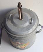 Ancienne bassine galvanisée (stérilisateur) avec couvercle, Ophalen