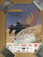 Poster : F16 - Florennes - 2012 - Airshow - Solo display, Verzamelen, Ophalen of Verzenden, Nieuw, Kaart, Foto of Prent