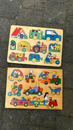 2 retro houten legpuzzels, Ophalen of Verzenden, Zo goed als nieuw, Overige typen
