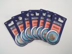 Lot de 7 piles bouton Sony CR2025 3V neuves, Ophalen of Verzenden, Nieuw