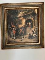 Reproductie De vioolspeler, 1673, Mauritshuis, Den Haag, Antiquités & Art, Art | Peinture | Classique, Enlèvement ou Envoi