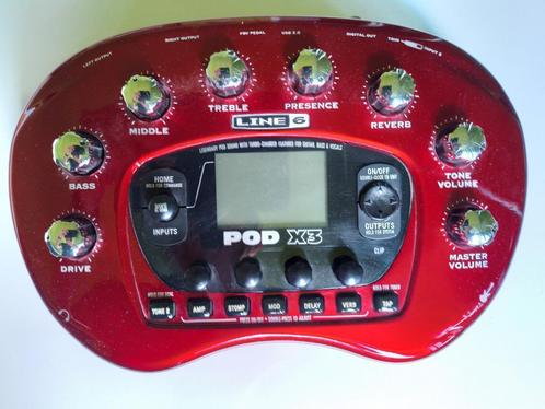 PODX3 TOP-effect Line 6 : multiple voor gitaar, bas én zang, Muziek en Instrumenten, Effecten, Zo goed als nieuw, Delay of Echo