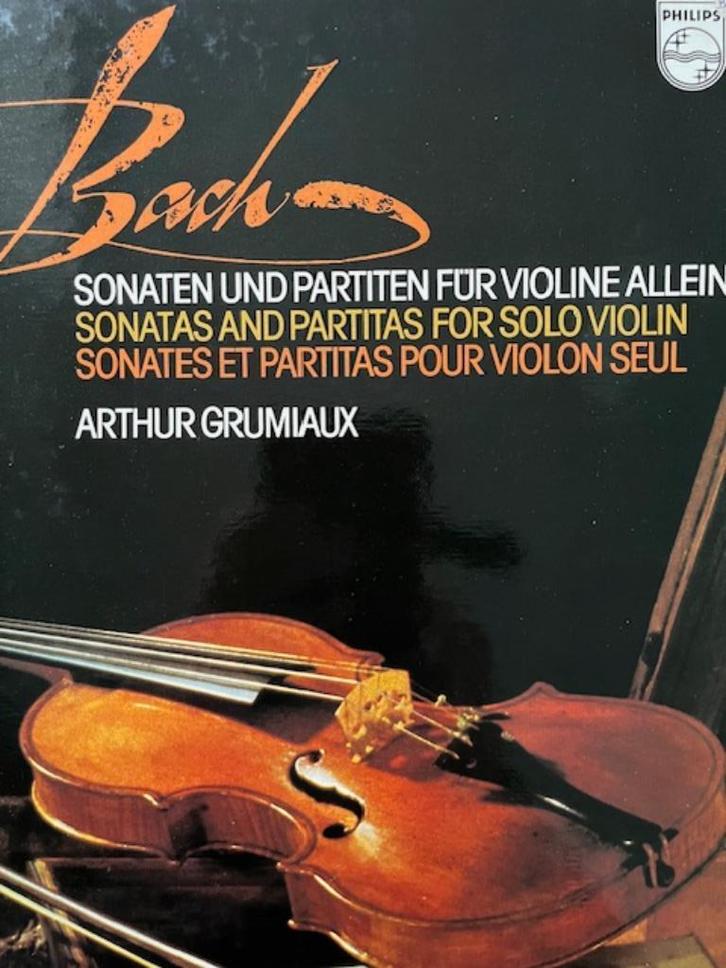BACH sonaten fur violine 3LP vinyl - arthur grumiaux, CD & DVD, Vinyles | Classique, Comme neuf, Enlèvement