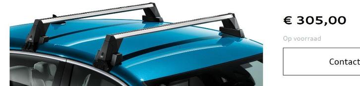 Dakdragers Audi A3, Autos : Divers, Porte-bagages, Neuf, Enlèvement